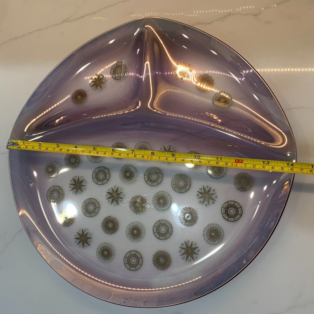 -Spectacular MCM Dorothy Thorpe Glama Atomic Starburst Platter -MCM Space Luxe - Picture 8 of 15